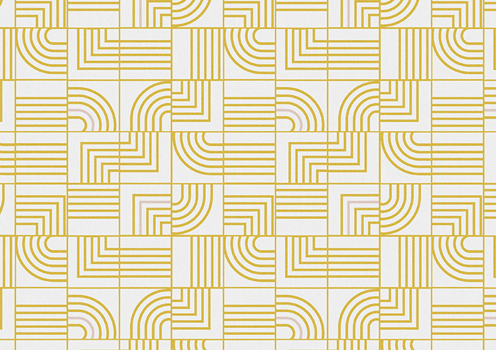 Maze, Yellow - Roman Blind - Image 7